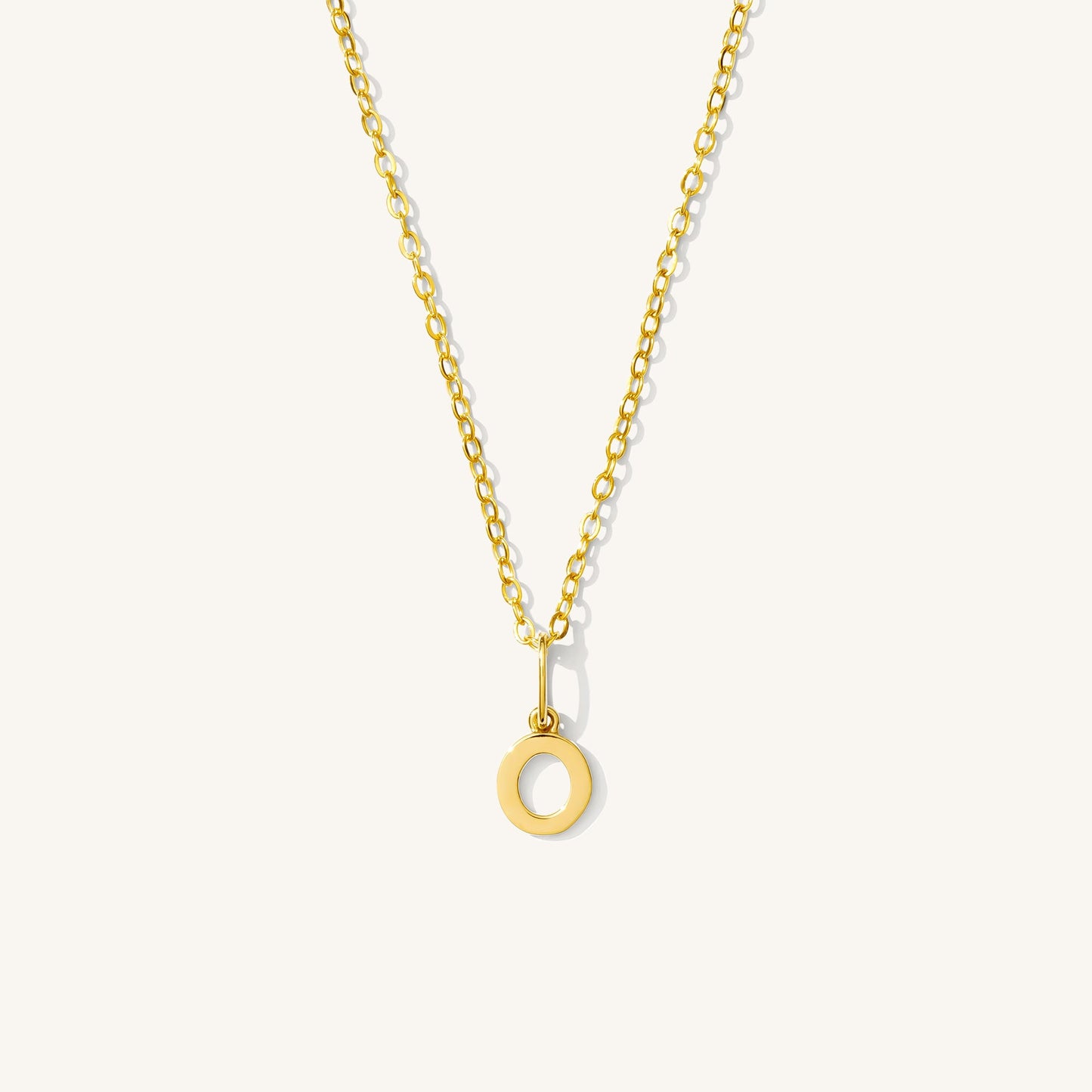 Tiny Hanging Initial Necklace