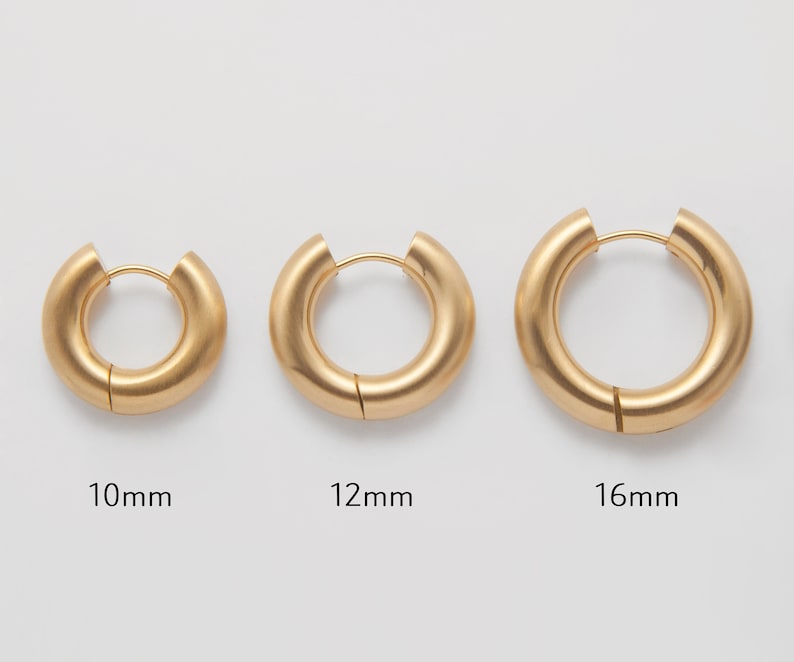 Round Huggie Earrings
