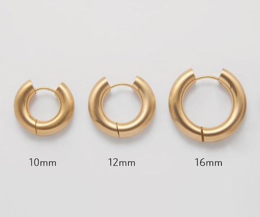 Round Huggie Earrings