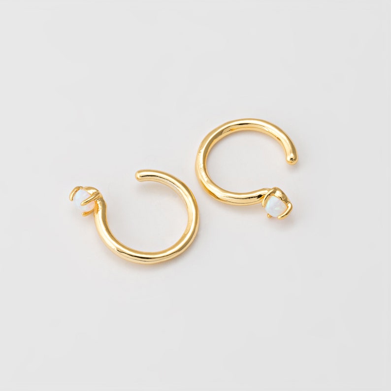 Opal Hoop Ear Cuff