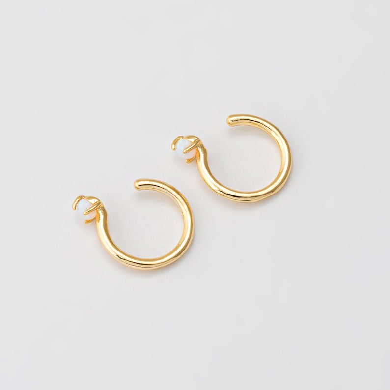 Opal Hoop Ear Cuff