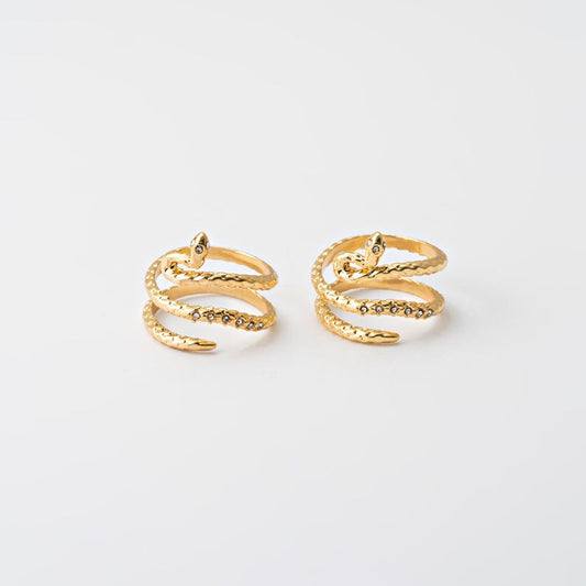 Snake Layered Open Ring