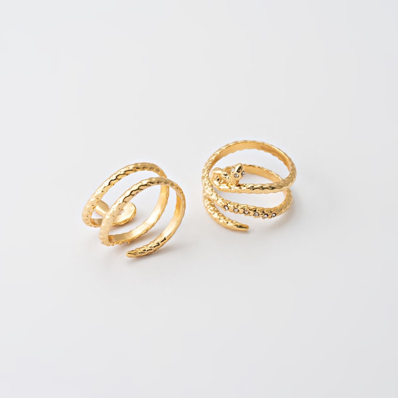 Snake Layered Open Ring
