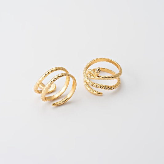 Snake Layered Open Ring
