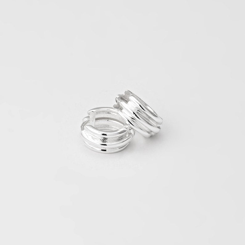 Bold Hoop Huggie Earrings