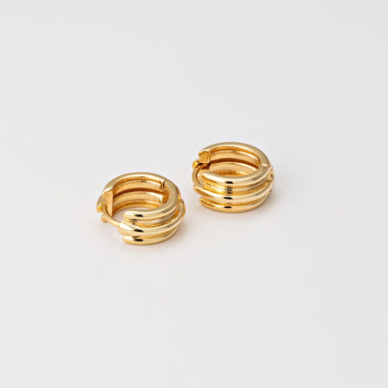 Bold Hoop Huggie Earrings