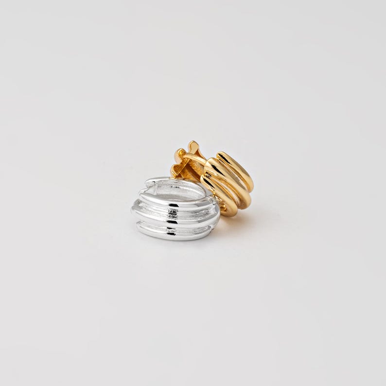 Bold Hoop Huggie Earrings