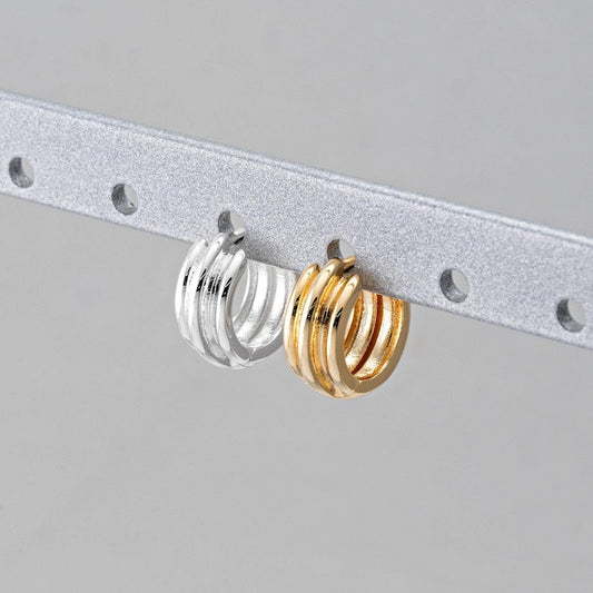 Bold Hoop Huggie Earrings