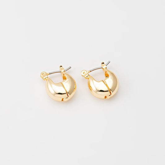 Gold Huggie Hoop Earring