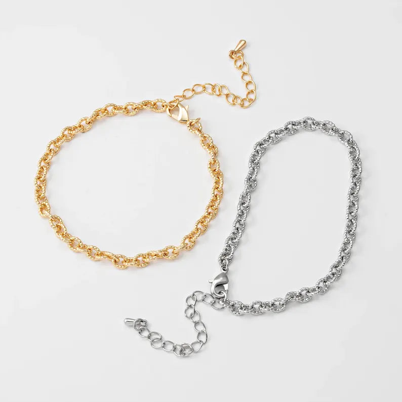Twisted Link Chain Bracelet