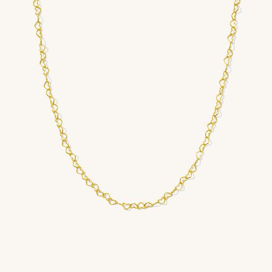 Dainty Heart Chain Necklace