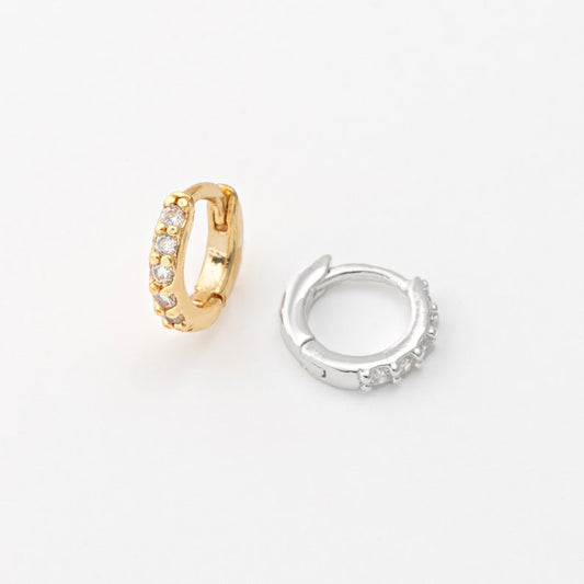 CZ Huggie Hoops Earring
