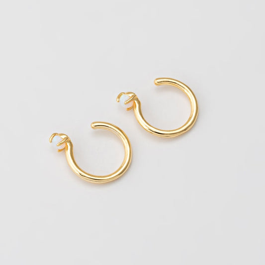 Opal Hoop Ear Cuff